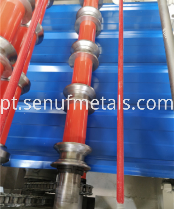 840 Single layer metal forming machine coil glazed tile roll forming machine10